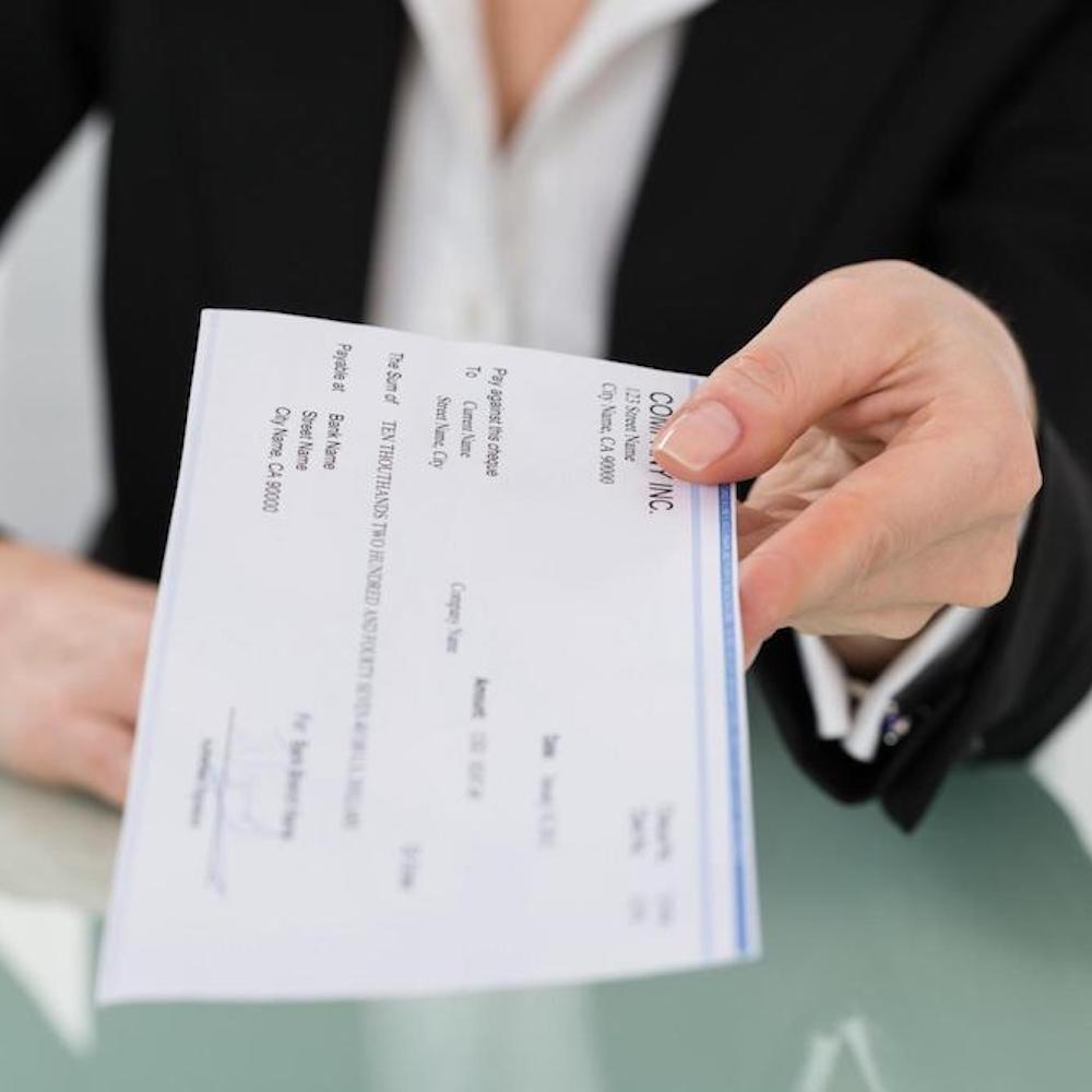 Settlement check from personal injury claim